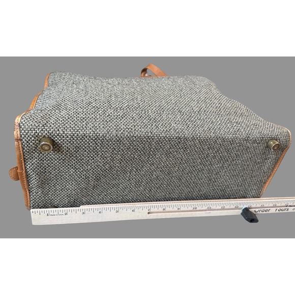 Hartmann Tweed Leather Briefcase Messenger Laptop Travel Carry On Bag - Picture 16 of 16